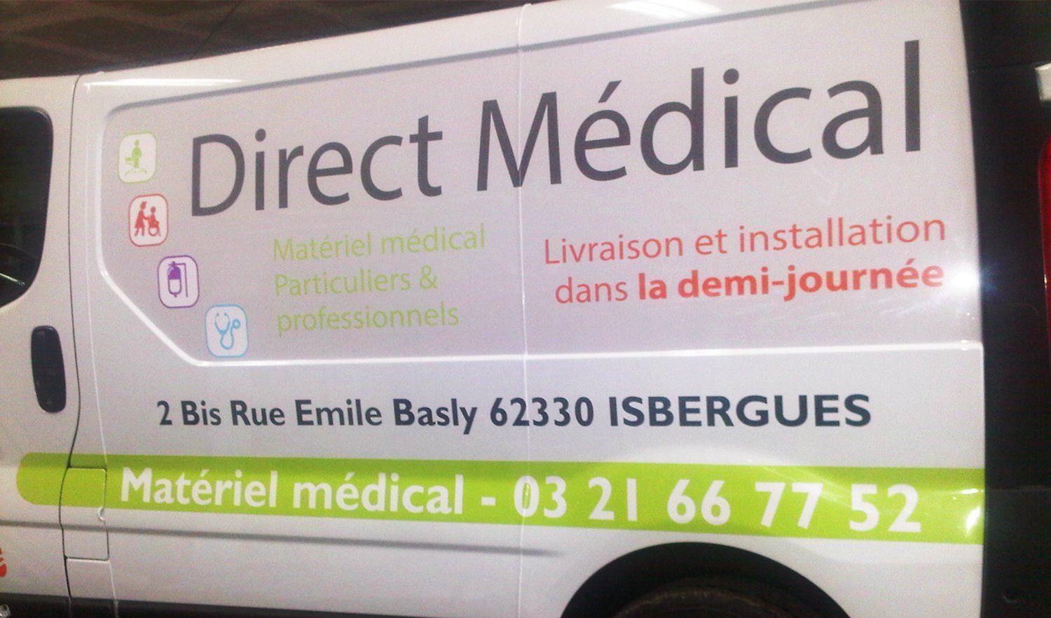 StudioDel Portfolio Direct Médical Flocage véhicule